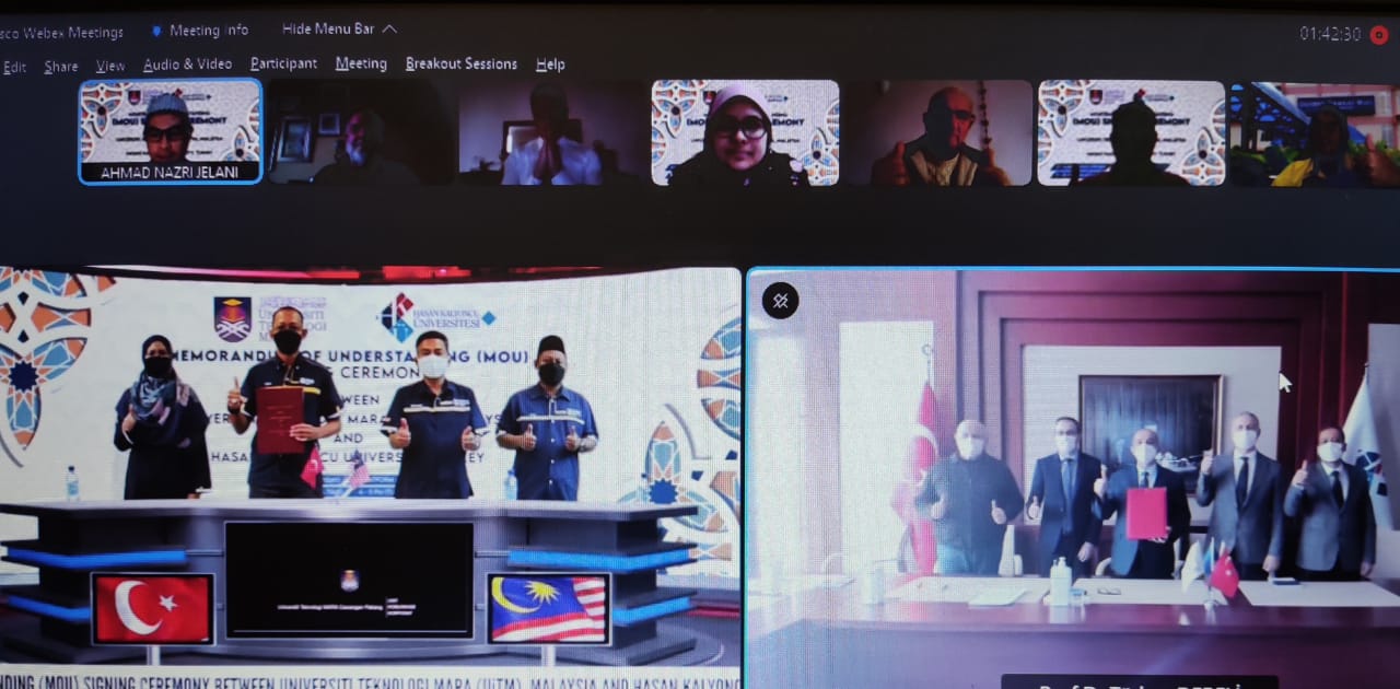 MoU signing ceremony between UiTM and Hasan Kalyoncu University, Turkey